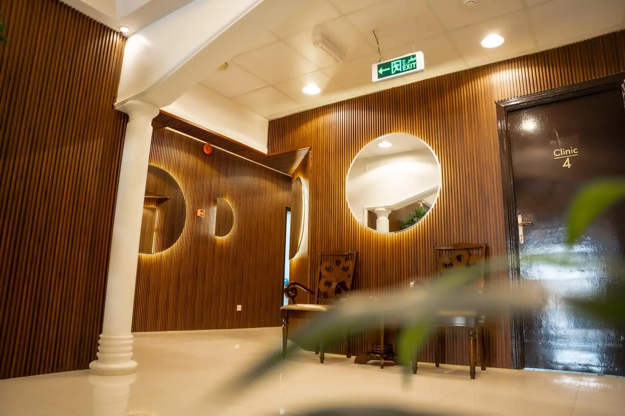 Clinic corridor at Taiba 1