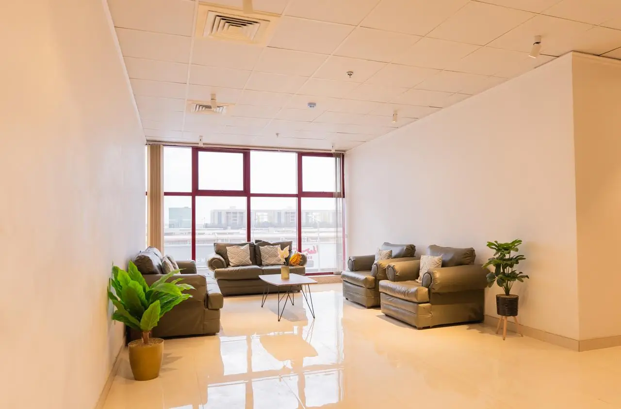 Waiting area at Taiba 2